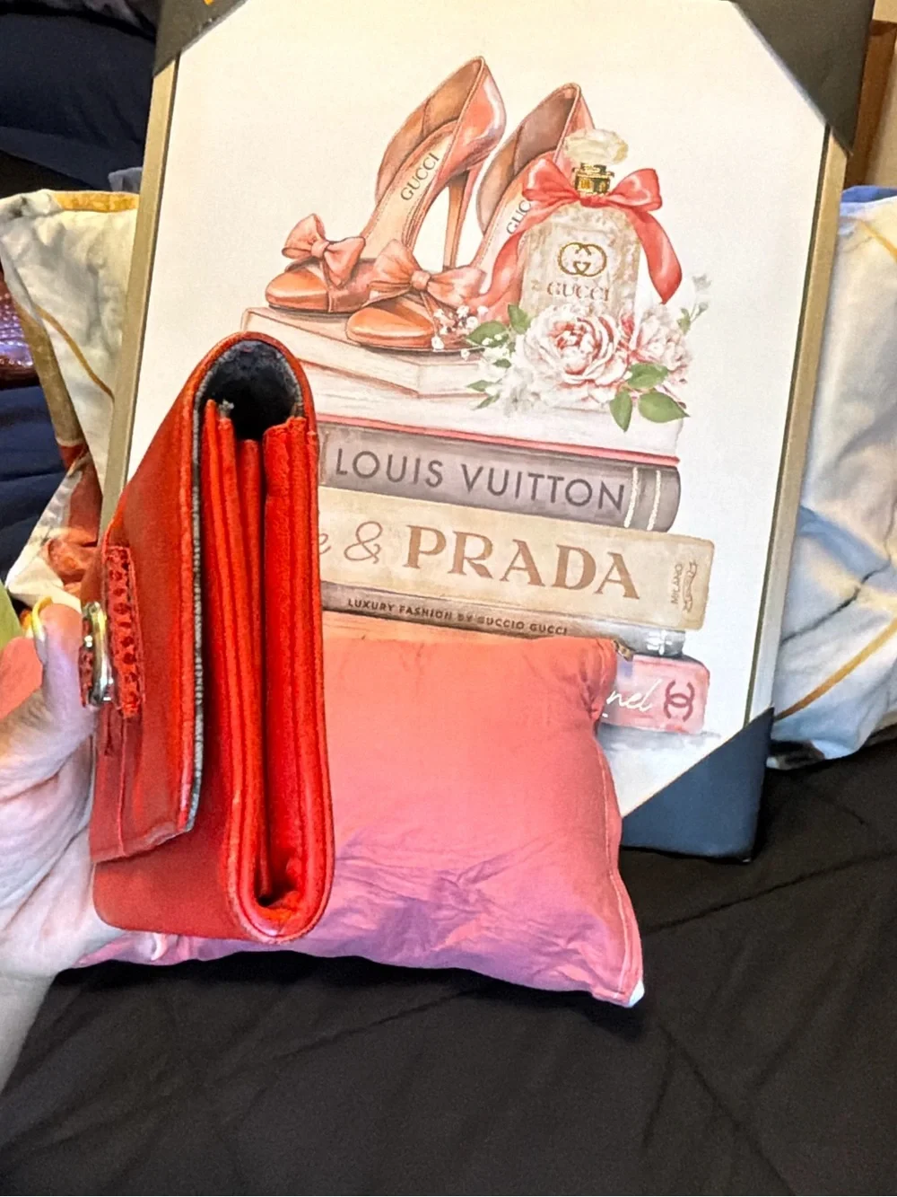 See by Chloé Red Leather Bow Wallet - Picture 12 of 16
